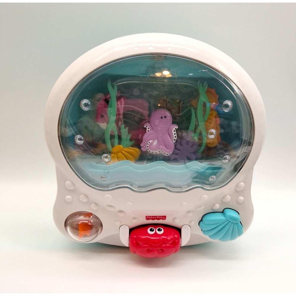 Fisher-Price Ocean Wonders Aquarium Crib Soother Lights Sounds Motion WORKS